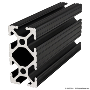 ﻿1020-BLACK - 1” X 2” T-Slotted Extrusion