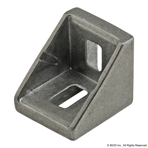 14060 - 20 Series 2 Hole - 18mm Slotted Inside Corner Bracket with Alignment Nub
