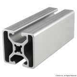 1504-LS - 1.5” X 1.5” Lite Smooth Surface T-Slotted Profile - Two Opposite Open T-Slots