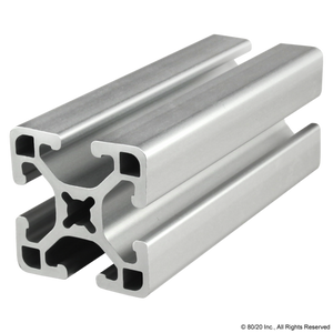 1515-LS - 1.5” X 1.5” Lite Smooth Surface T-Slotted Profile - Four Open T-Slots