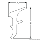 2115 - 15 Series Rubber Panel Gasket (sold per ft)