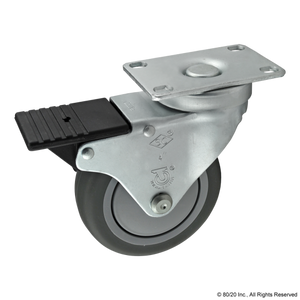 2321 - Flanged Mount Swivel Caster: 4"