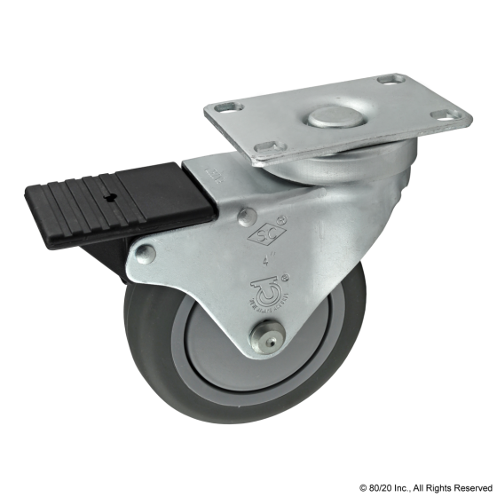 2321 - Flanged Mount Swivel Caster: 4