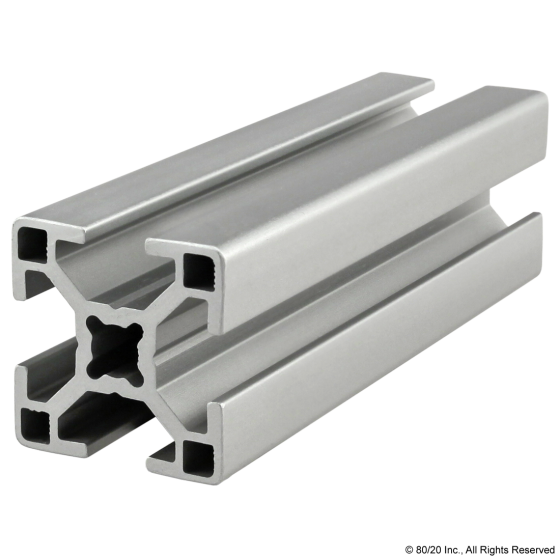 30-3030 - 30mm X 30mm T-Slotted Profile - Four Open T-Slots