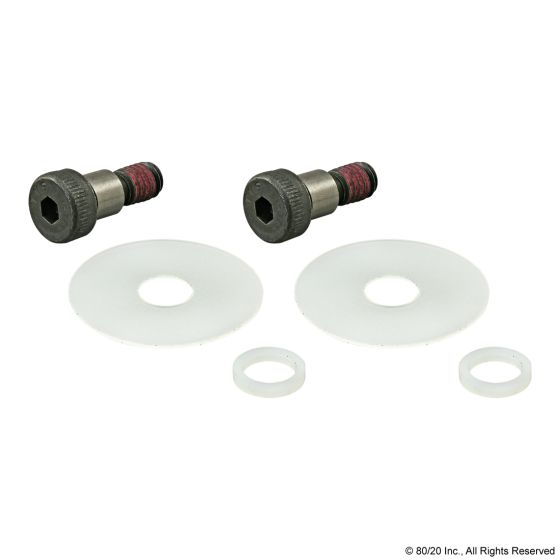 3500 - Bolt Assembly: (2) 3/8 x 3/8” Shoulder Bolt with (2) Small Thrust Washer and (2) Large Thrust Washer