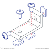 4376 - 15 Series 3 Hole - Inside Corner Bracket